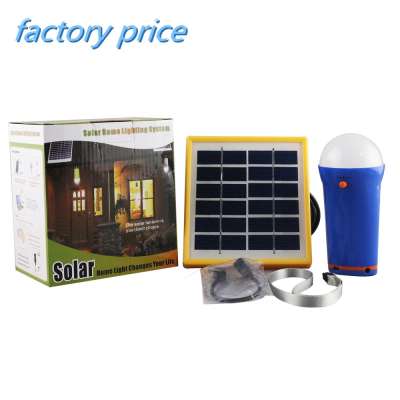 Solar home light LED solar lamp for home USB port for phone